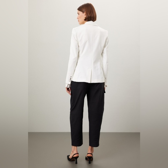 VERONICA BEARD Scuba White Jacket 2 - Picture 5 of 12